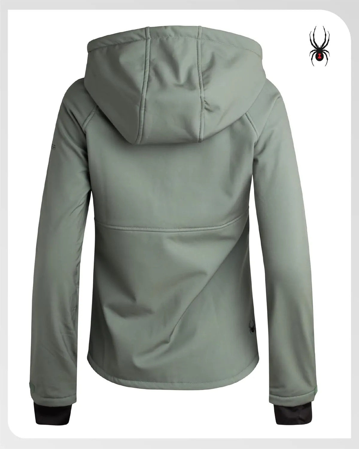 Spyder Womens Softshell Jacket - Lightweight Water Resistant Terry Fleece Zip Up Jacket Womens Windbreaker for Hiking (S-XL)