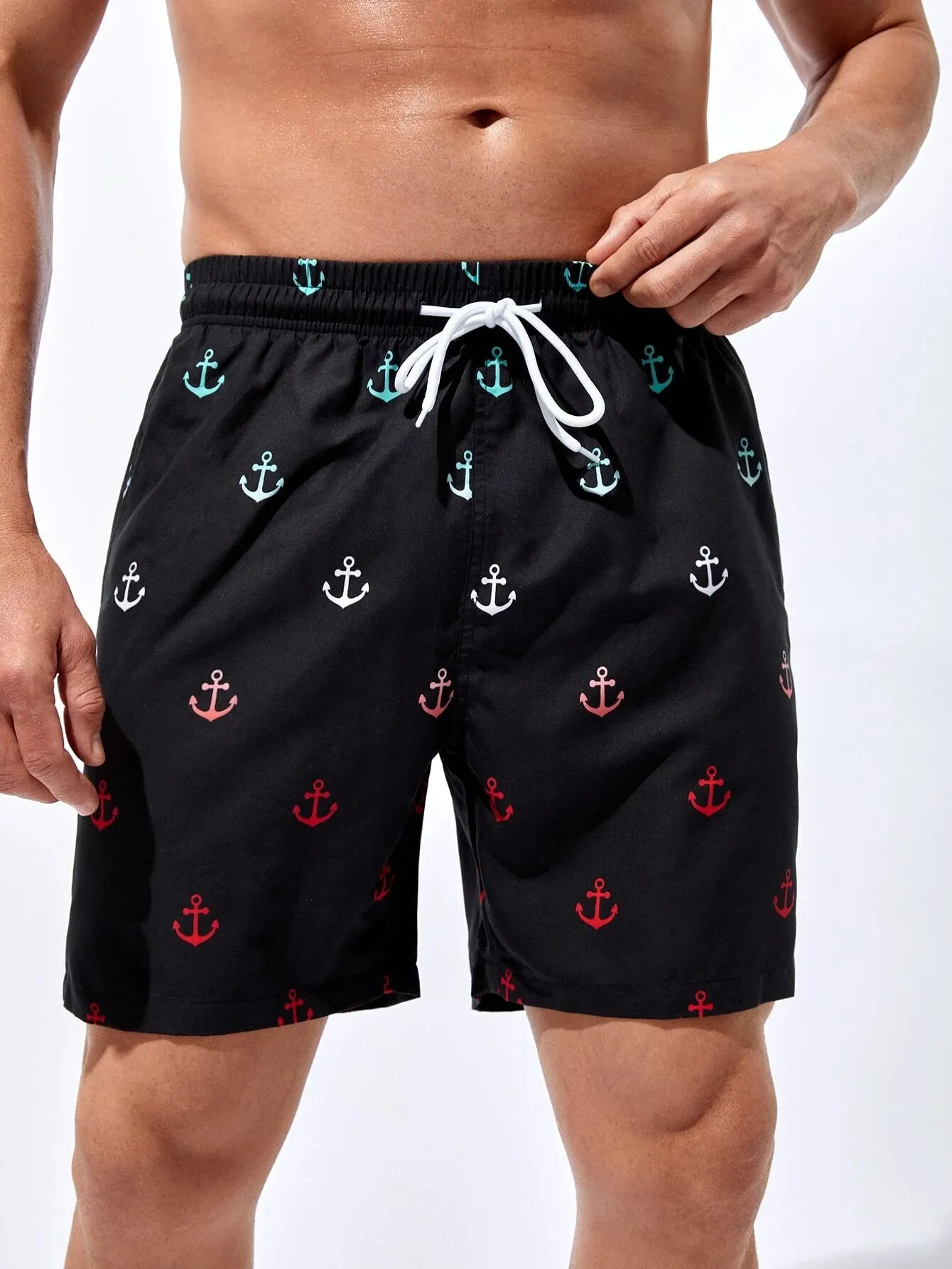 Stylish Anchor Swim Trunks