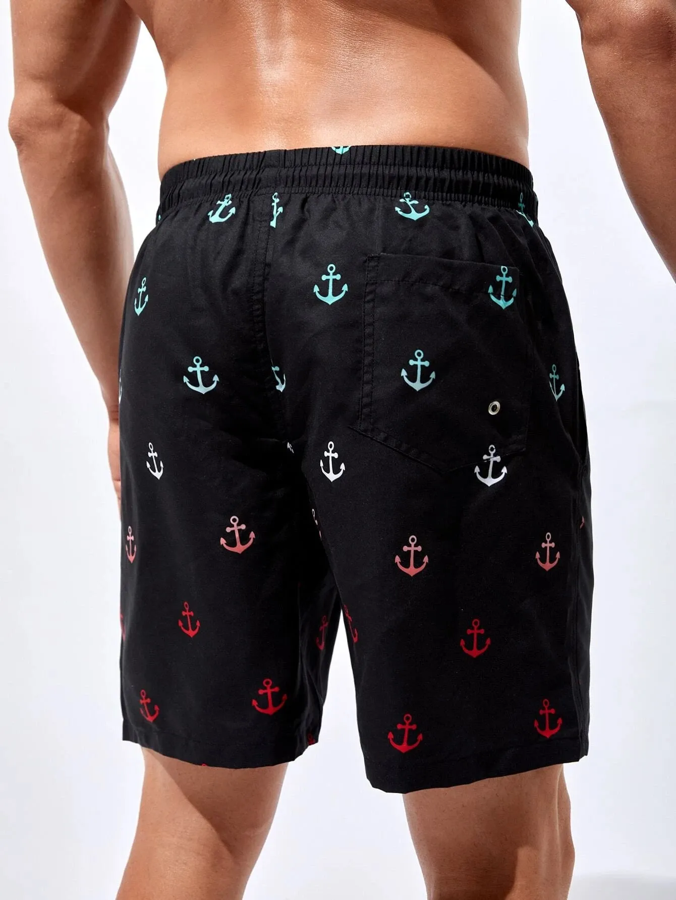 Stylish Anchor Swim Trunks