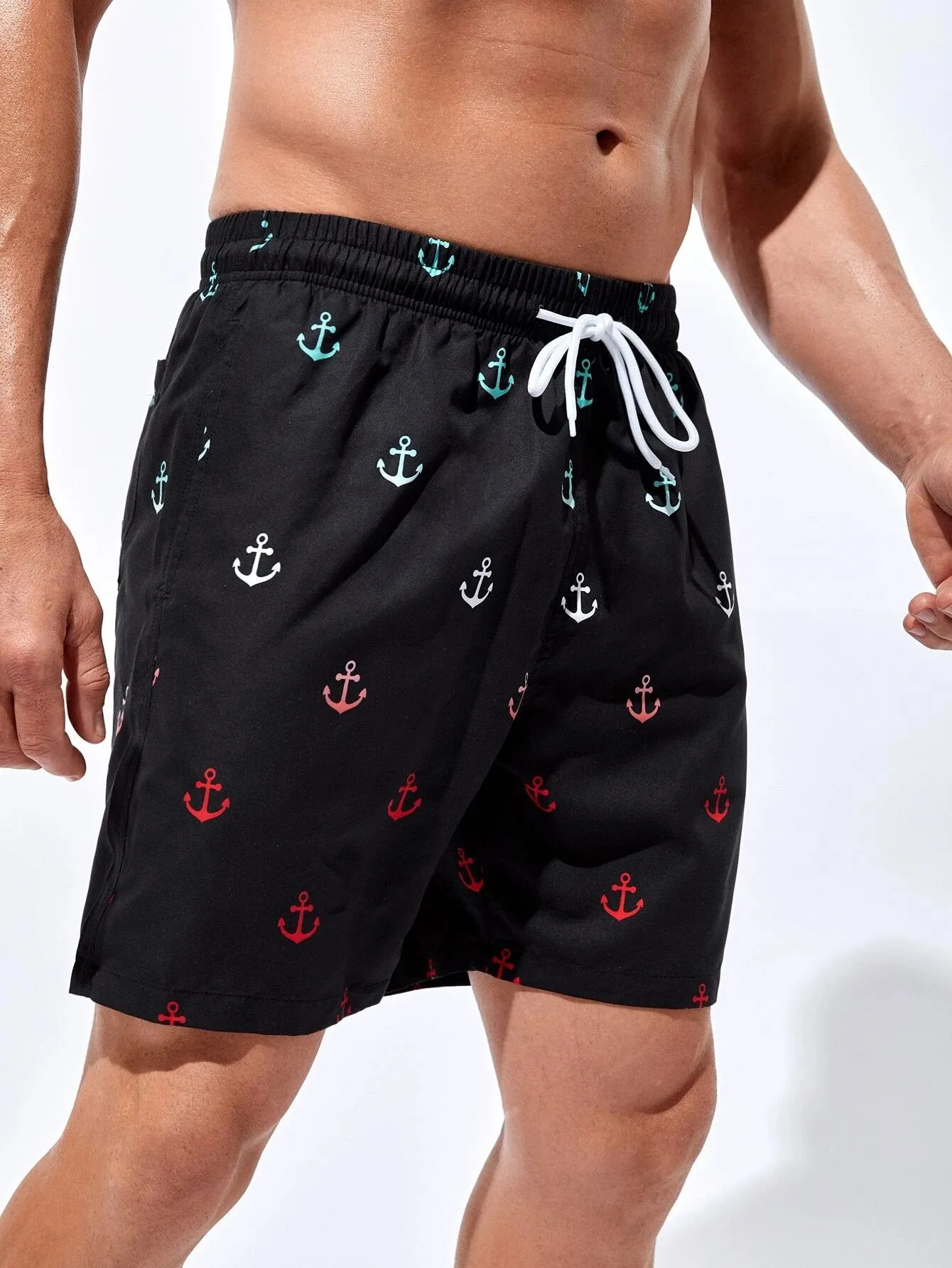 Stylish Anchor Swim Trunks
