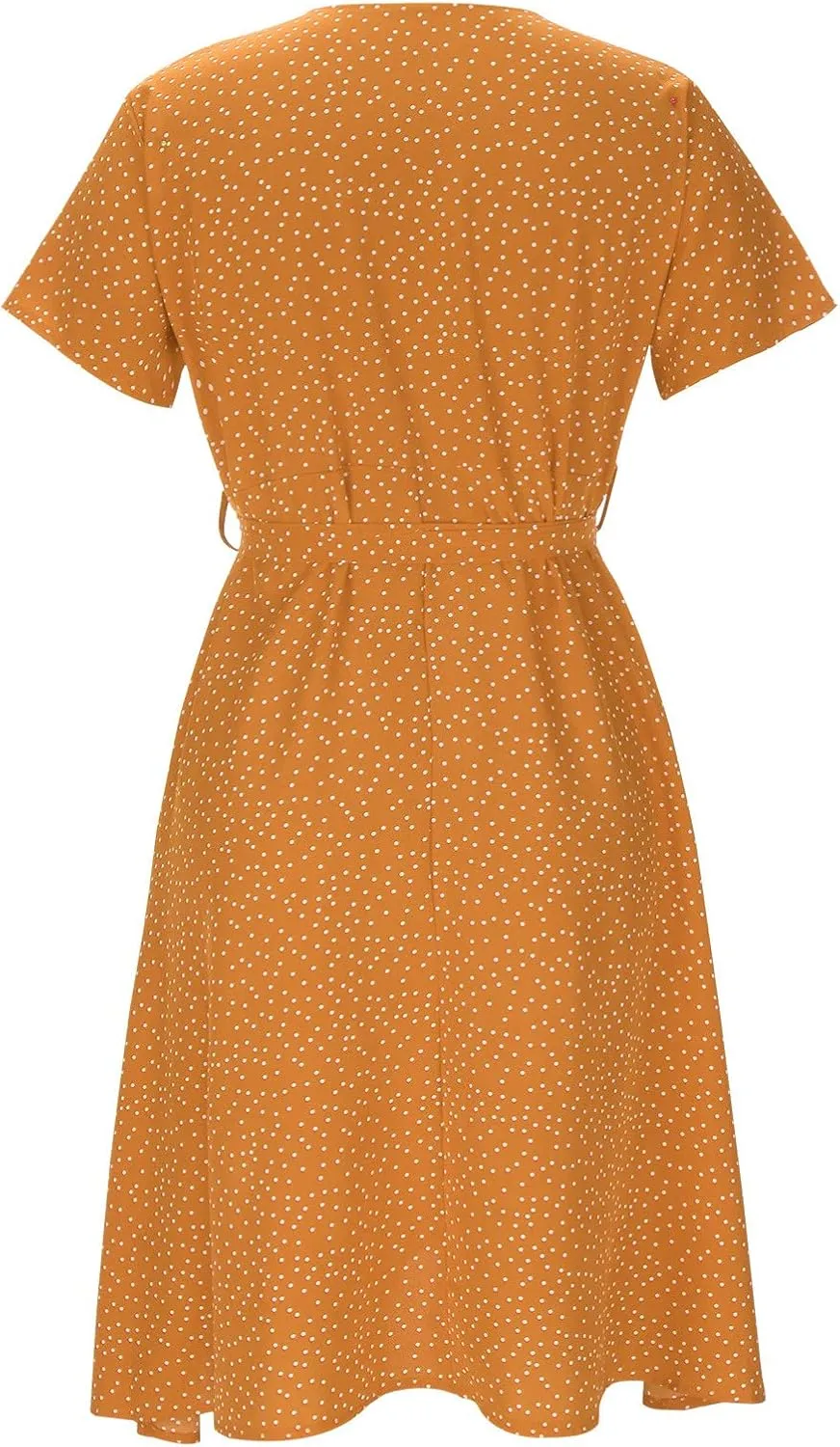 Summer Dresses for Women Floral Boho Dress Beach Casual Mid Length Dress Short Sleeve Flowy Elegant Midi Dresses