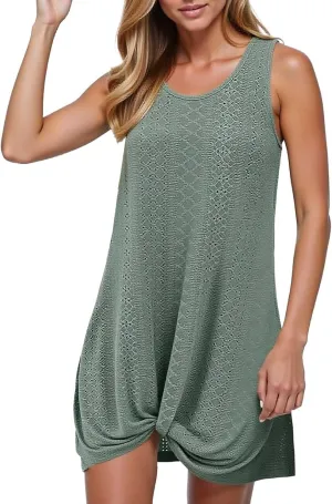 Sundresses for Women 2025 Summer Boho Halter Deep V Neck Shundress Patchwork Mini Dresses Going Out Short Dress
