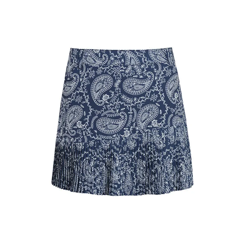 SVG Golf Women's  Printed Pleated Skirt
