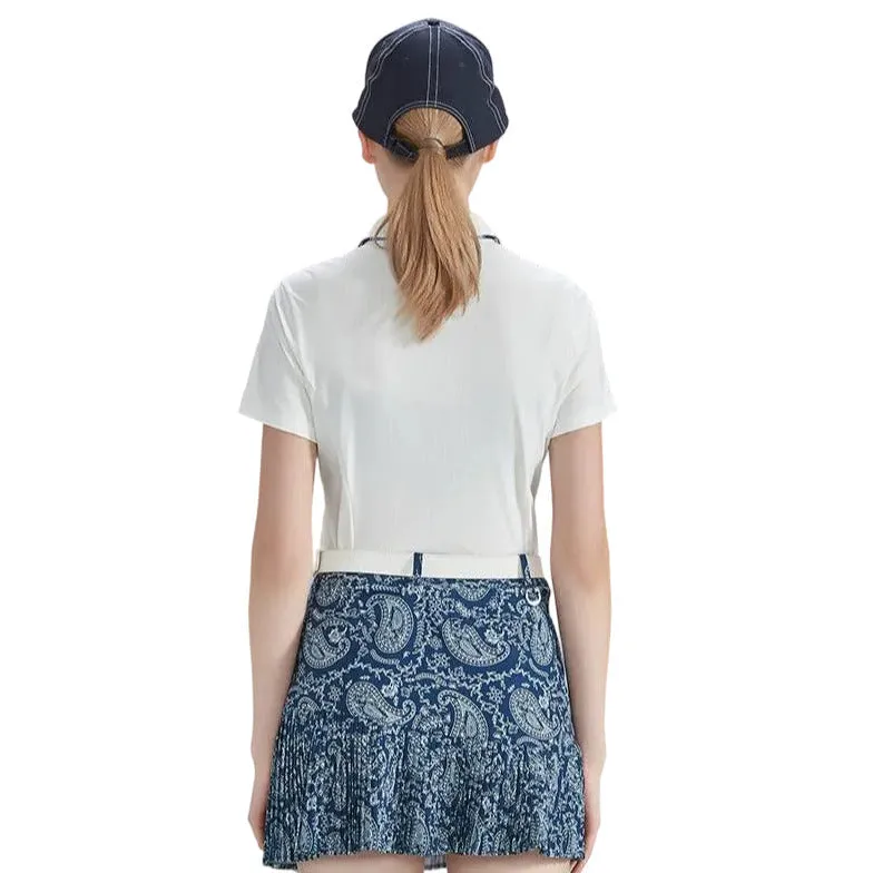 SVG Golf Women's  Printed Pleated Skirt