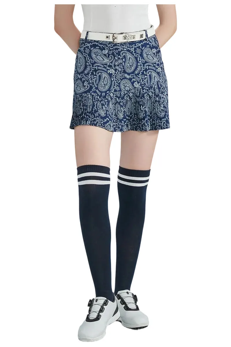 SVG Golf Women's  Printed Pleated Skirt