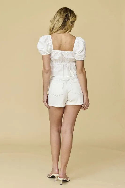 Sweet Sensation Poplin Top