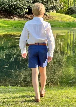 Sweetgrass Shorts- Blue Linen