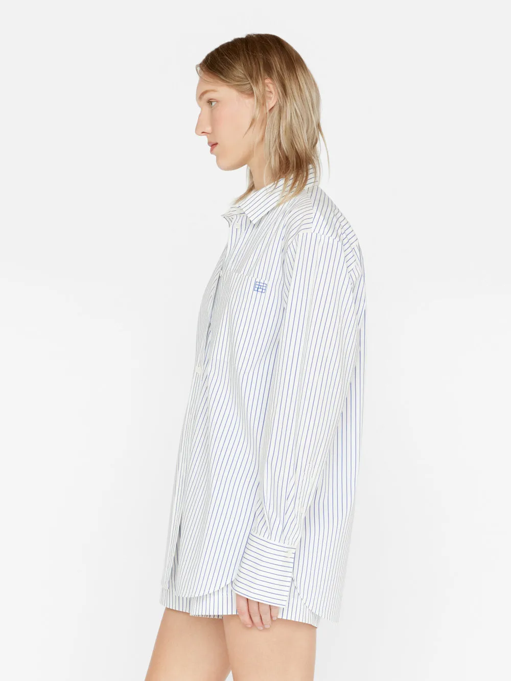 The Oversized Shirt -- Cobalt Multi