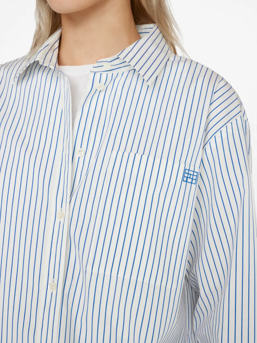 The Oversized Shirt -- Cobalt Multi