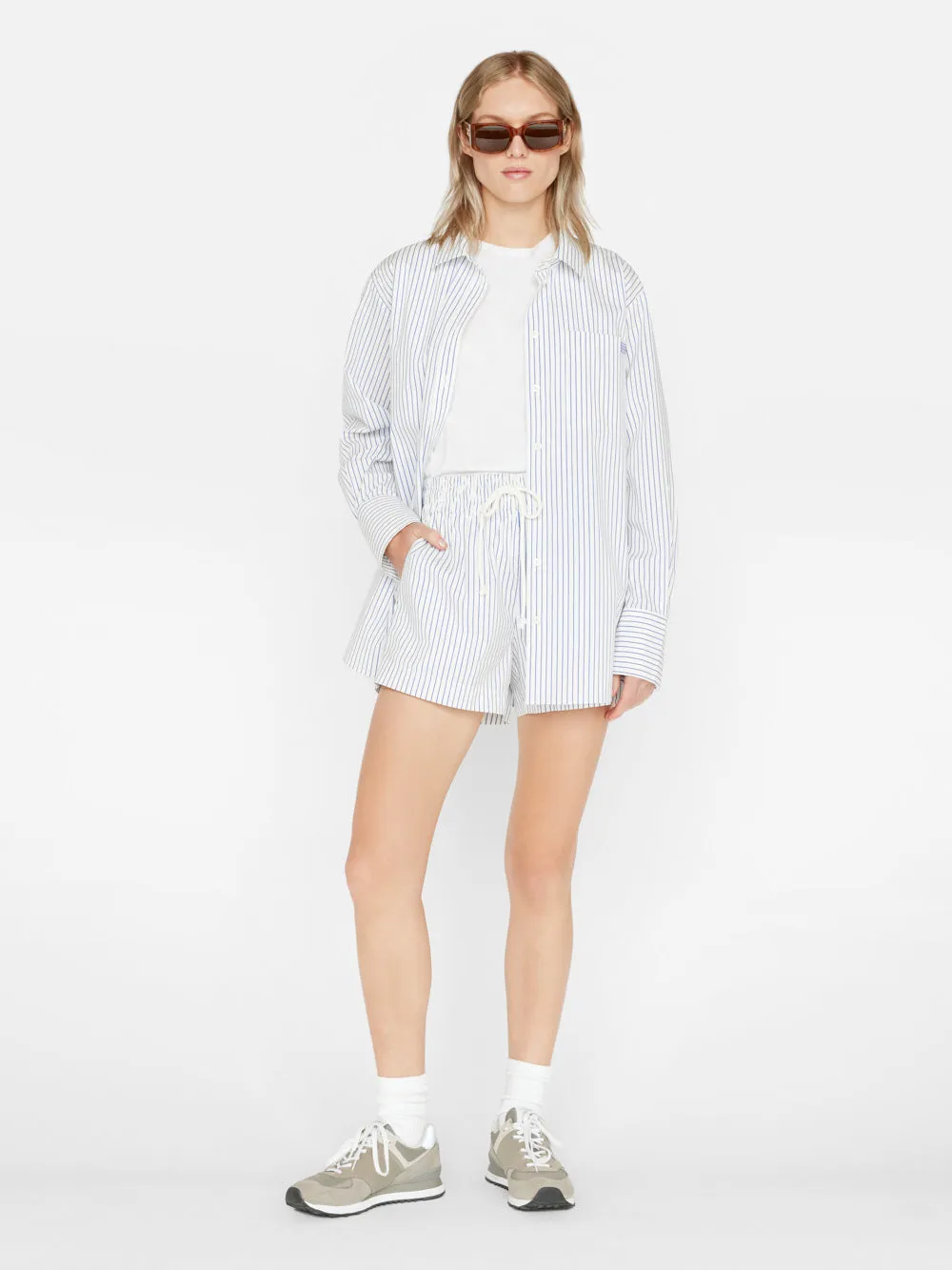 The Oversized Shirt -- Cobalt Multi