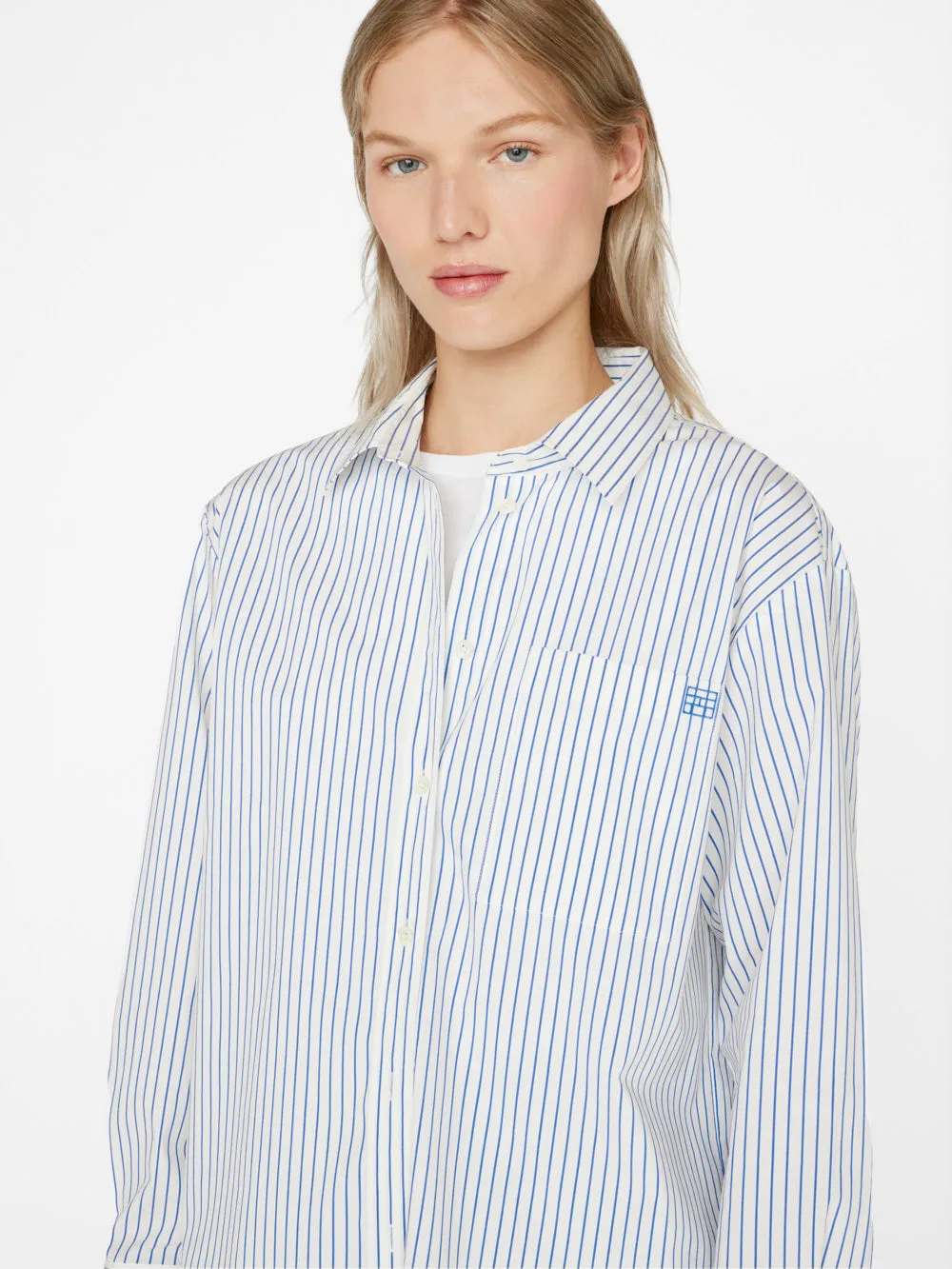 The Oversized Shirt -- Cobalt Multi