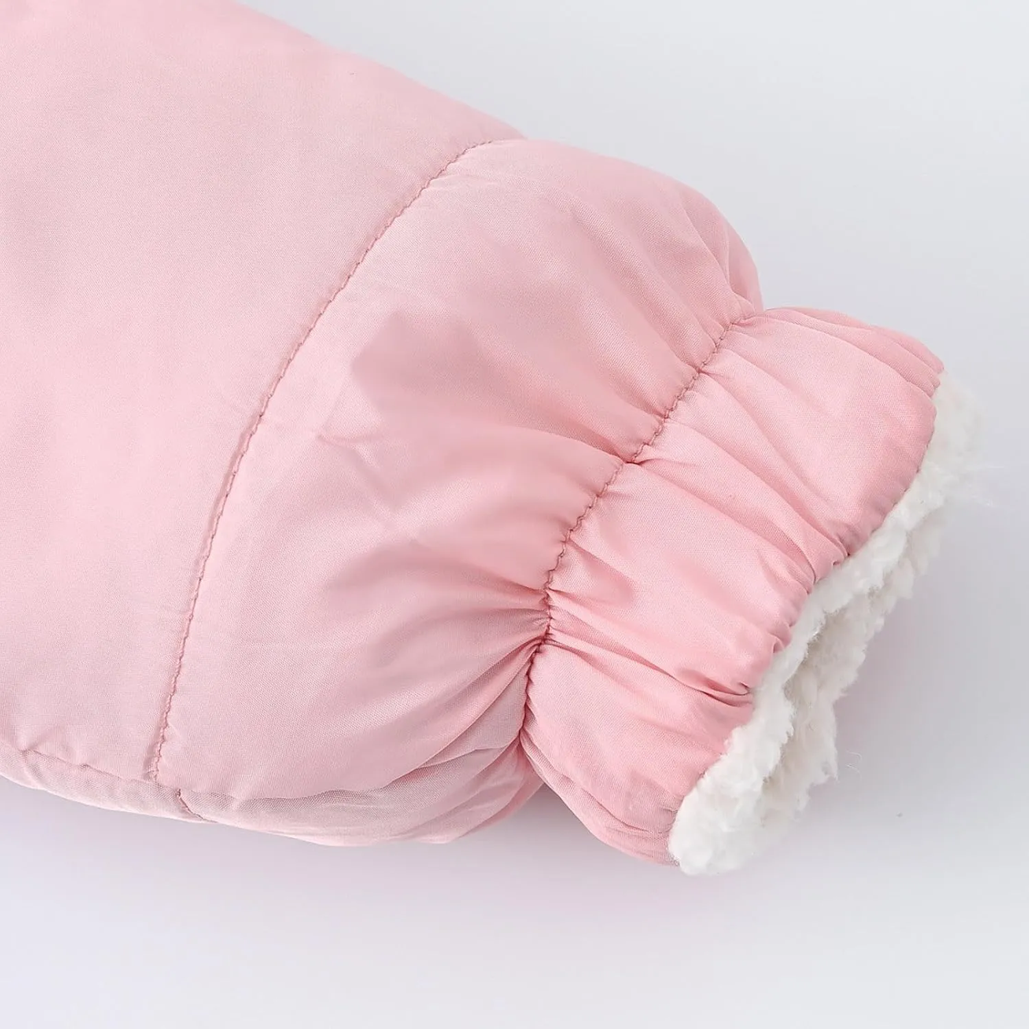 Toddler Boys Girls Fleece Cute Ears Down Coat Cotton Padded Hooded Jackets with Pockets Little Girl Winter Coats Size 8