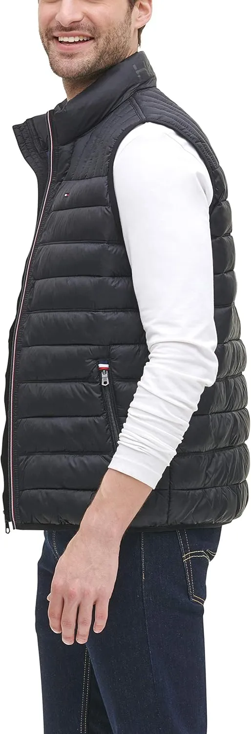 Tommy Hilfiger mens Lightweight Packable Puffer Vest Jacket (Standard and Big & Tall)