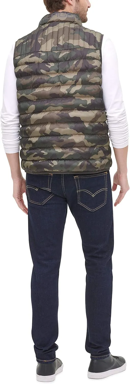 Tommy Hilfiger Men's Lightweight Packable Puffer Vest Jacket