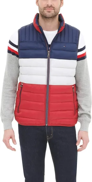 Tommy Hilfiger Men's Lightweight Packable Puffer Vest Jacket