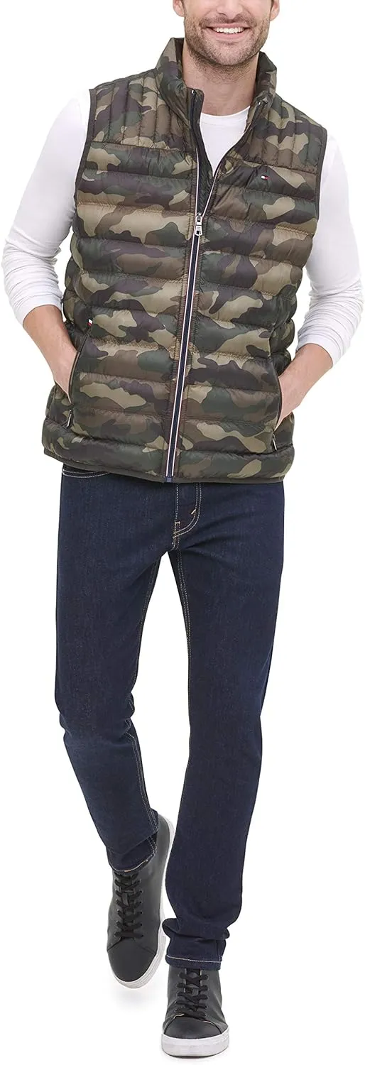 Tommy Hilfiger Men's Lightweight Packable Puffer Vest Jacket