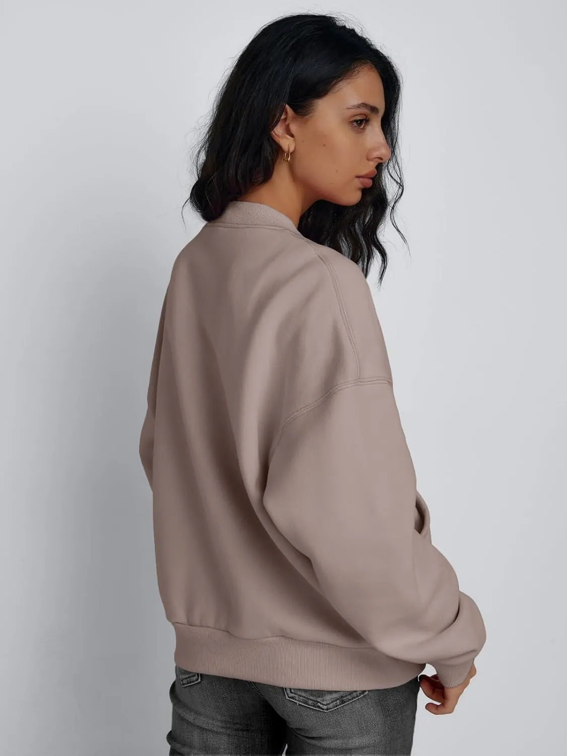 Trendy Queen Womens Zip Up Sweatshirts Jackets Oversized Fall Outfits Winter Clothes Hoodies with Pockets Y2k 2025 Fashion
