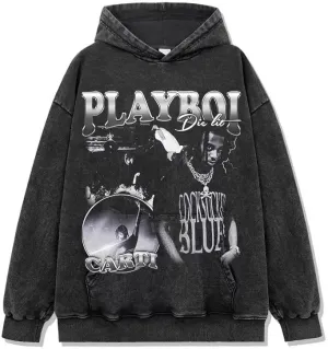 Vintage Oversized Hoodie Unique Sweatshirt Long Sleeve With pocket soft Pullover Hoodies For Men Women