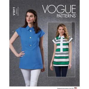 Vogue Pattern V1811 Misses' Tops