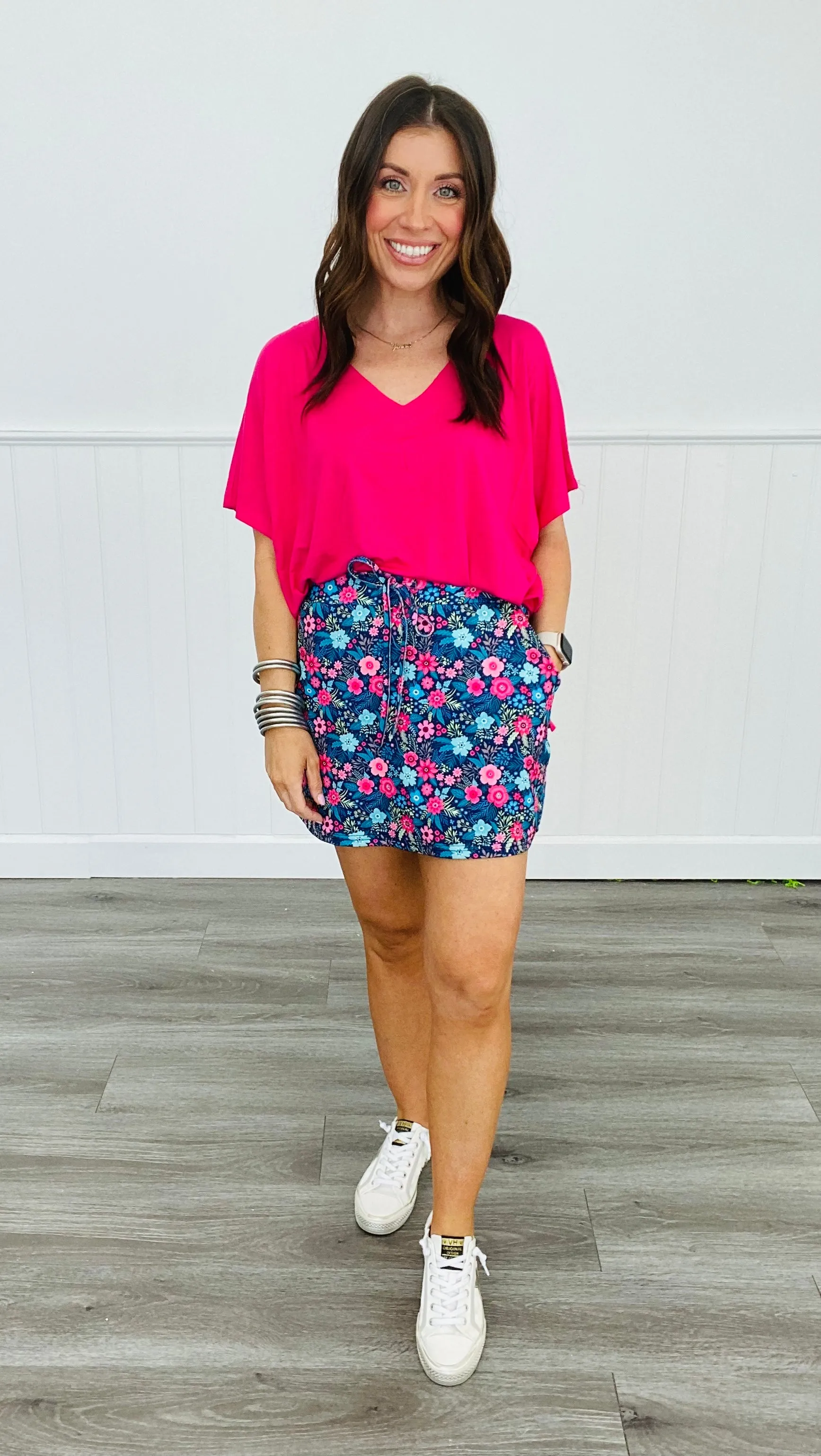 Watch Me Bloom Floral Skort (Reg & Plus)