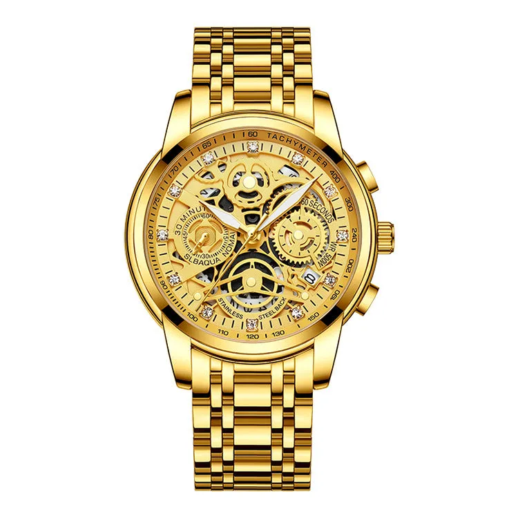 Watch Men's Hollow Men's Quartz Watch Luminous Waterproof Non-Mechanical