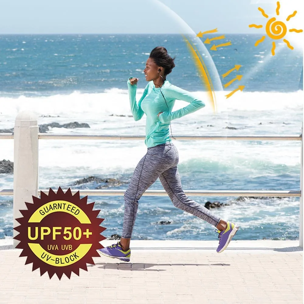 Willit Women's UPF 50  Sun Protection Shirt SPF Long Sleeve Lightweight Half-Zip Golf Outdoor Shirt Quick Dry Rash Guard
