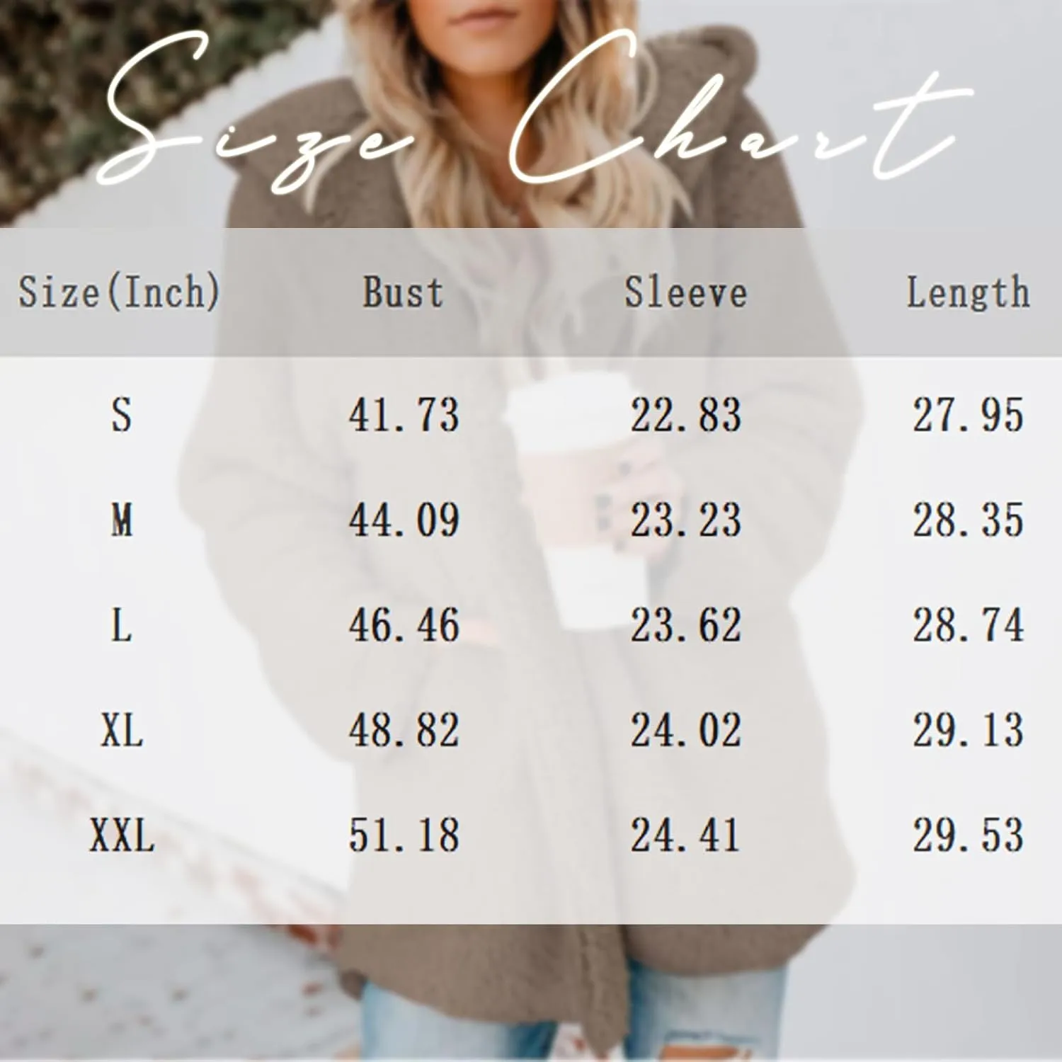Women Sherpa Jacket Oversized Fleece Jacket Fall Teddy Bear Coat with Pockets Plus Size Open Front Hooded Cardigan