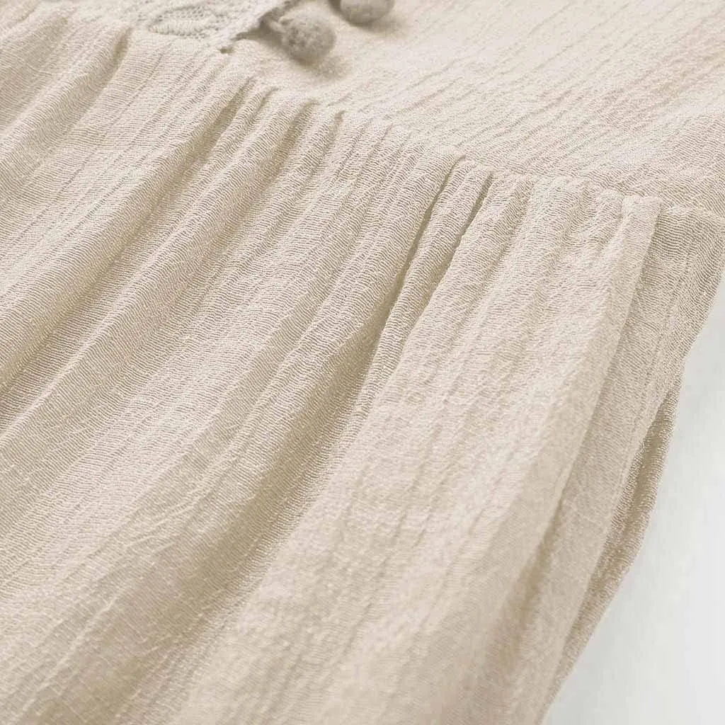 Women's Boho Maxi Dress Long Sleeve V Neck Flowy A Line Beach Sundress Lace Patchwork Elegant Summer Dresses