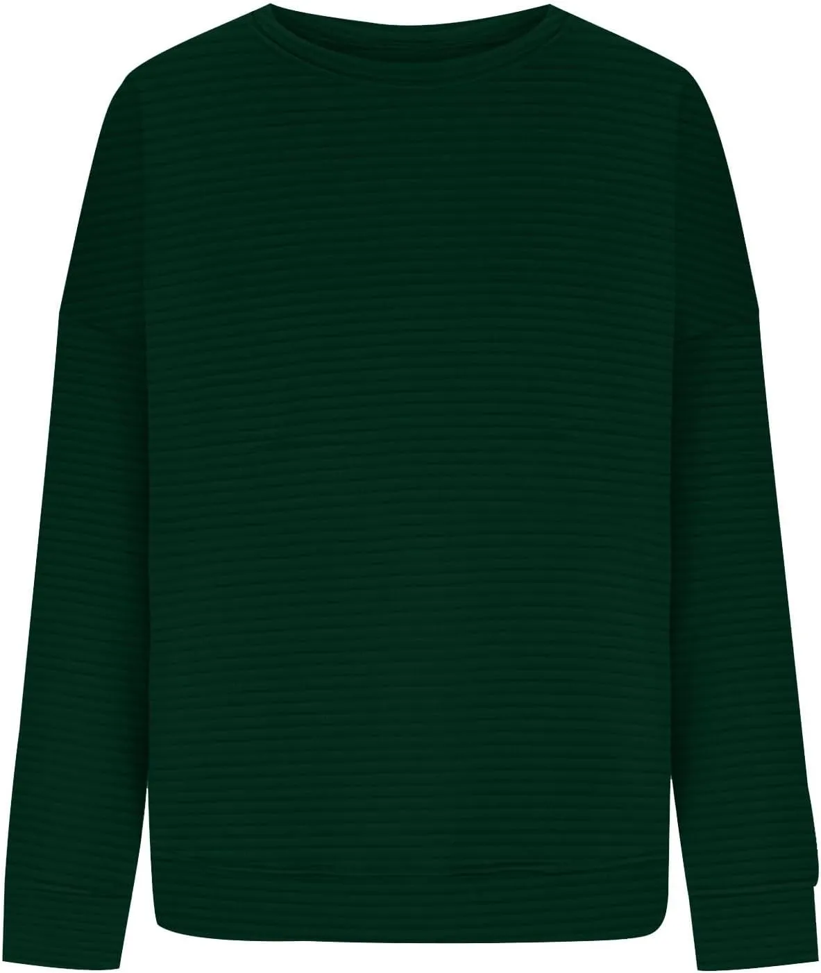 Women's Fashion Hoodies & Sweatshirts 2024 Oversized Long Sleeve Textured Sweatshirt Loose Fall Teen Girls Outfits