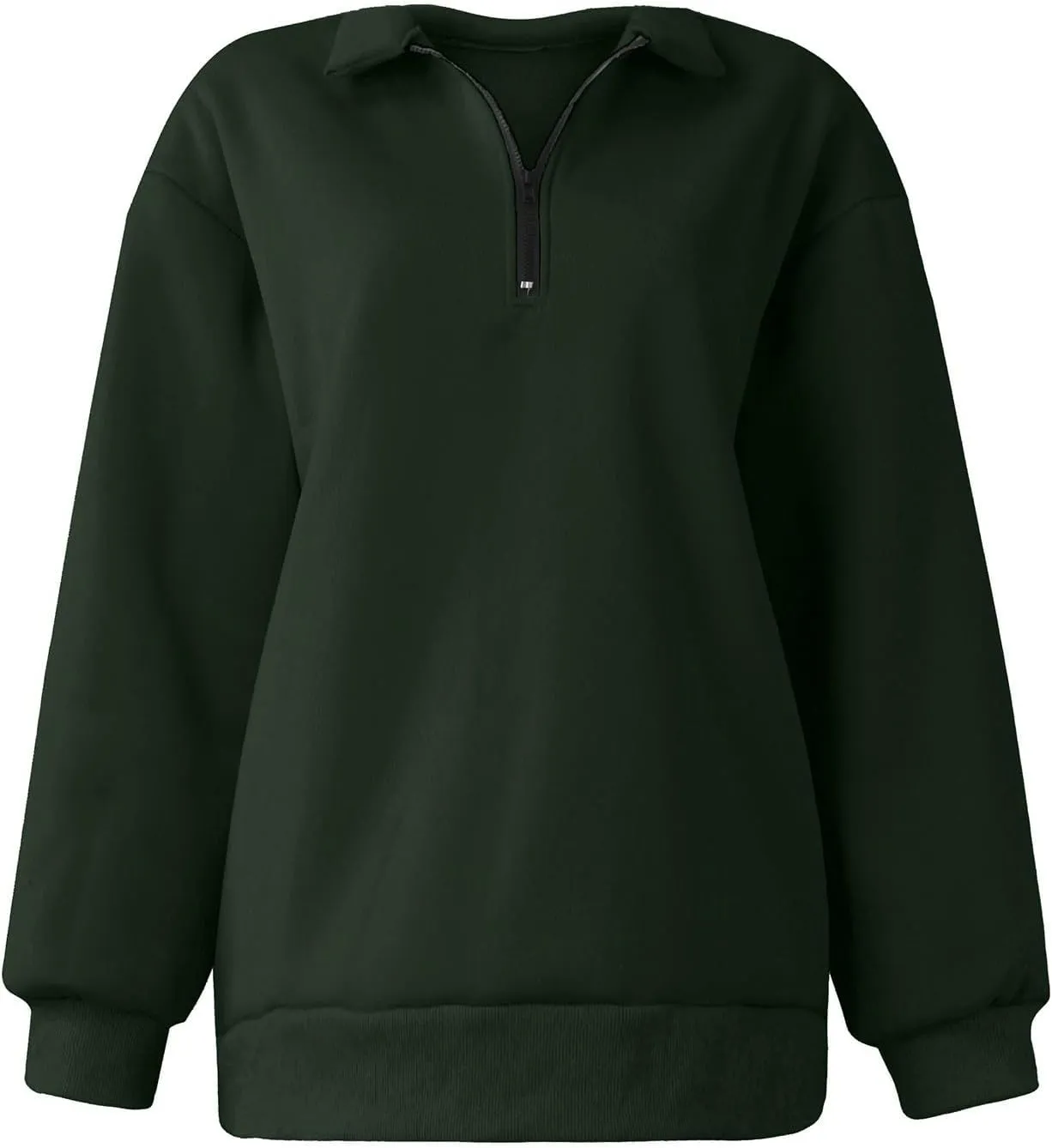 Womens Half Zip Pullover Oversized Sweatshirts Hoodies Fall Fashion Outfits 2024 Y2k Clothes