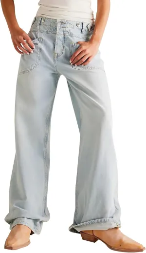 Women's Retro Y2k Jeans High Waisted Straight Leg Baggy Streetwear Denim Pants Trendy 2025 Loose Fit Horseshoe Jeans