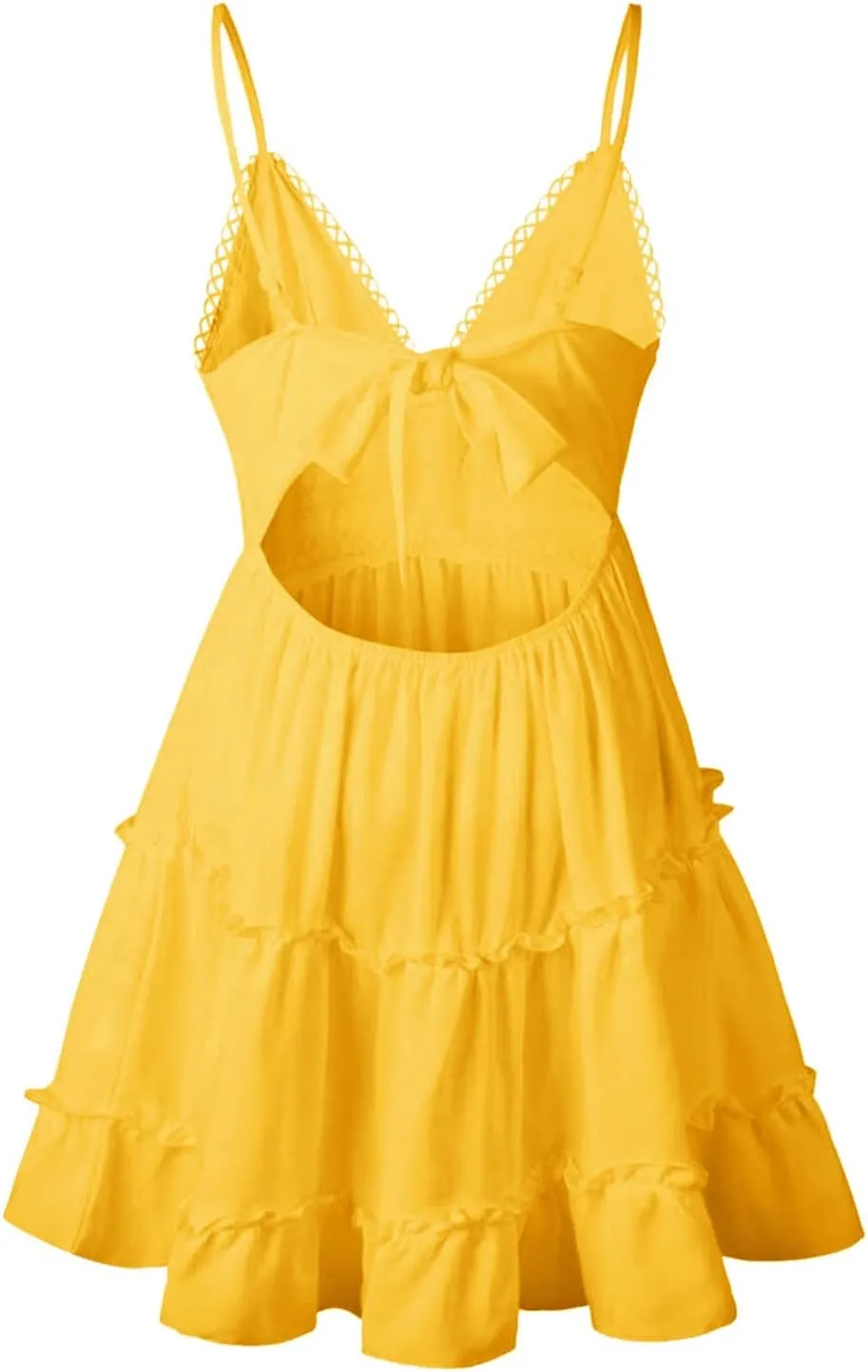Women's Summer Casual Beach Sexy Sun Dresses Trendy Lace Flowy Sexy Summer Sun Dresses 2025 Camisole Vacation Spring