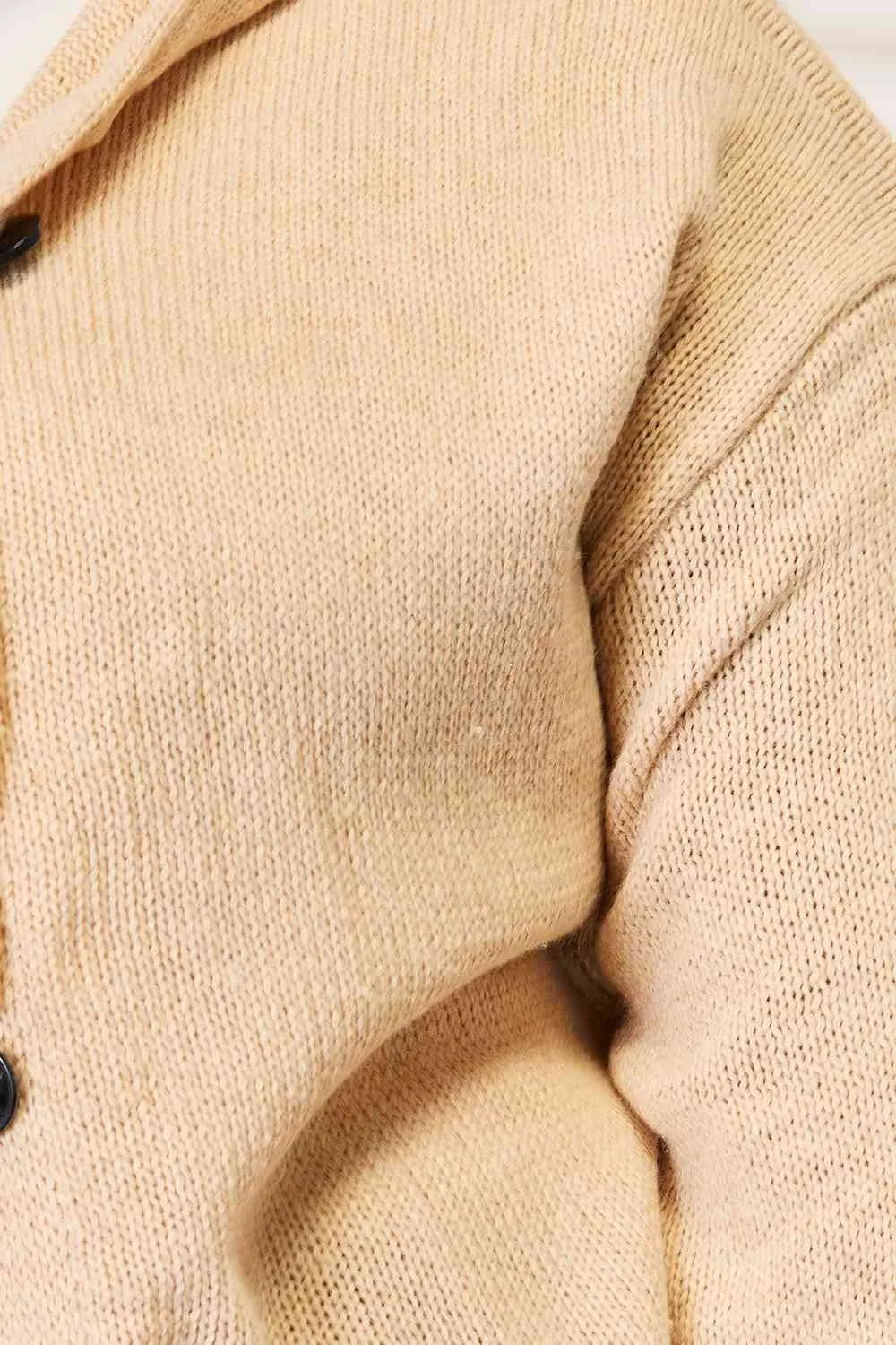 Woven Right Long Sleeve Hooded Sweater