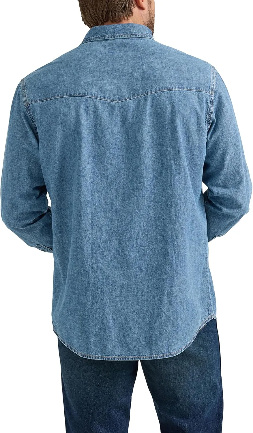 Wrangler Men's Denim Collection Snap Shirt