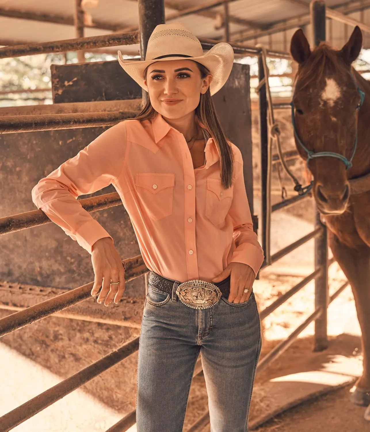 Wrangler Women's Western Women's Retro Button-down Shirt