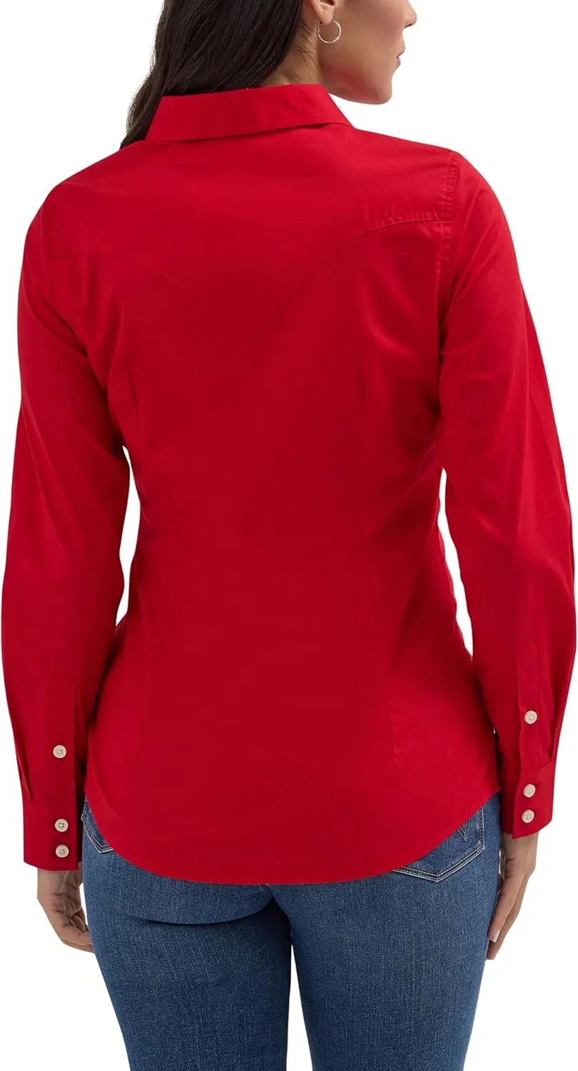 Wrangler Women's Western Women's Retro Button-down Shirt