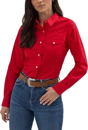 Wrangler Women's Western Women's Retro Button-down Shirt