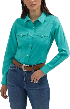 Wrangler Women's Western Women's Retro Button-down Shirt