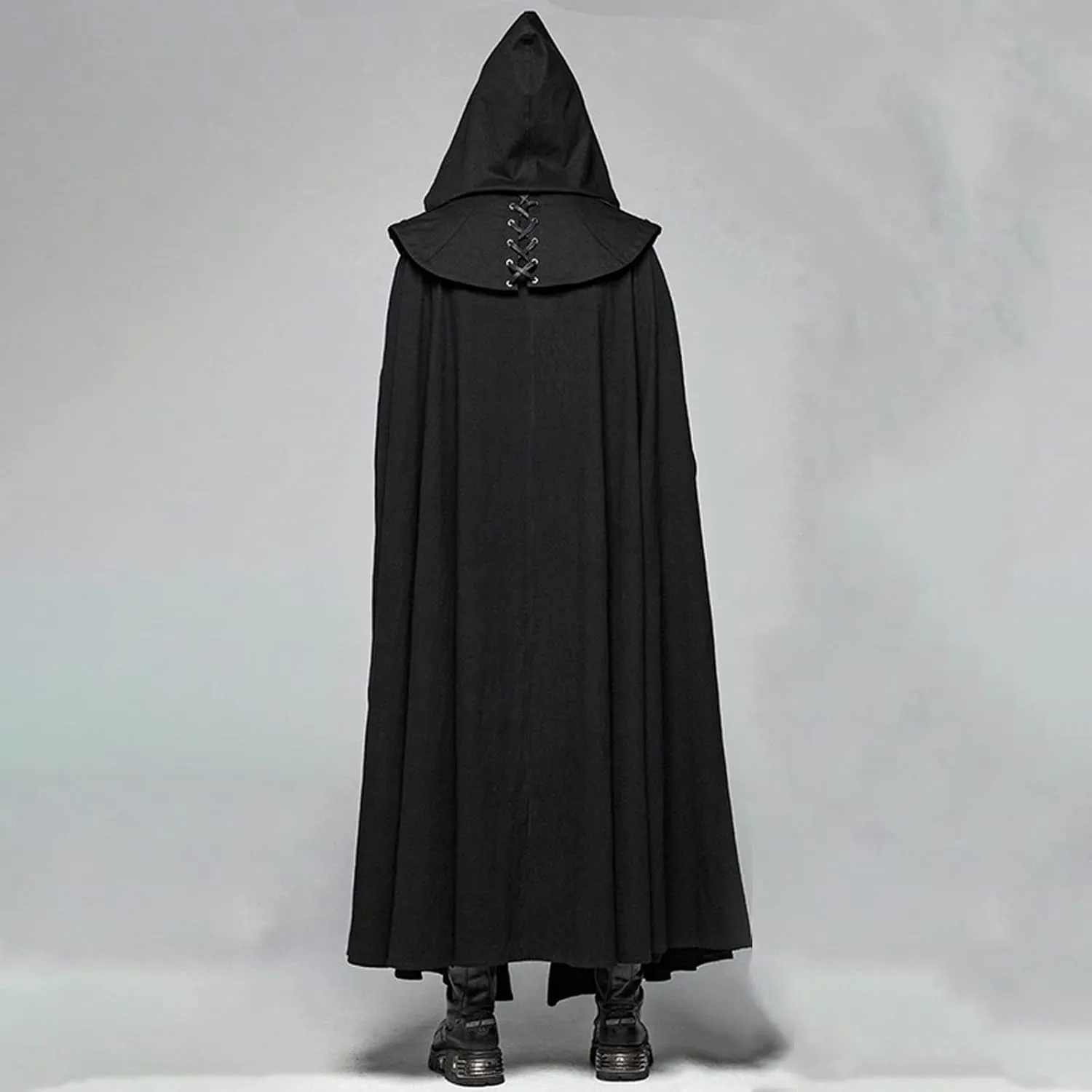 XUNRYAN Mens Cosplay Renaissance Medieval Goth Pirate Vampire Witch Cloak with Hood Robes Cape Coat Christmas Halloween