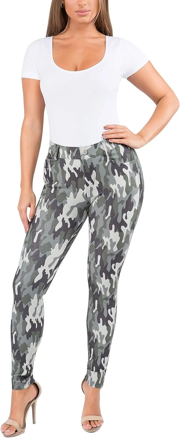 YELETE Women's Basic Five Pocket Stretch Jegging Tights Pants