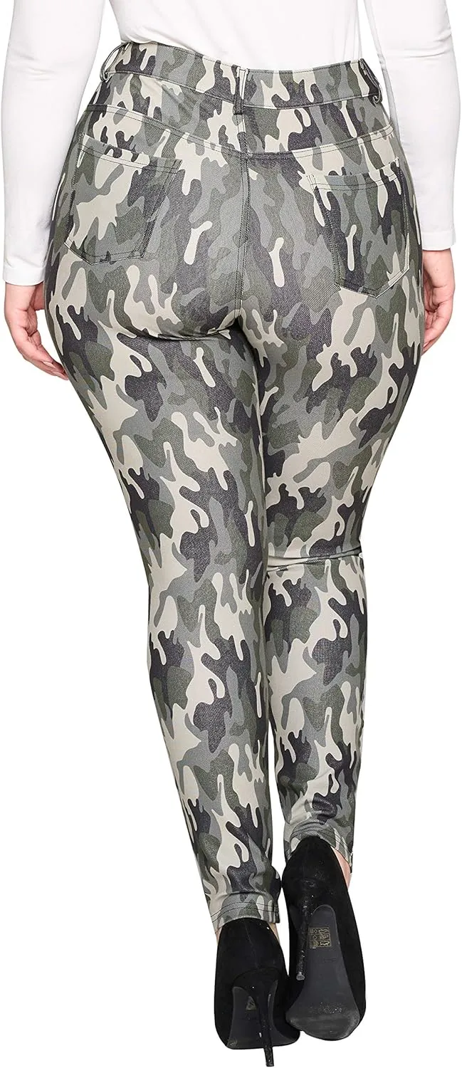 YELETE Women's Basic Five Pocket Stretch Jegging Tights Pants