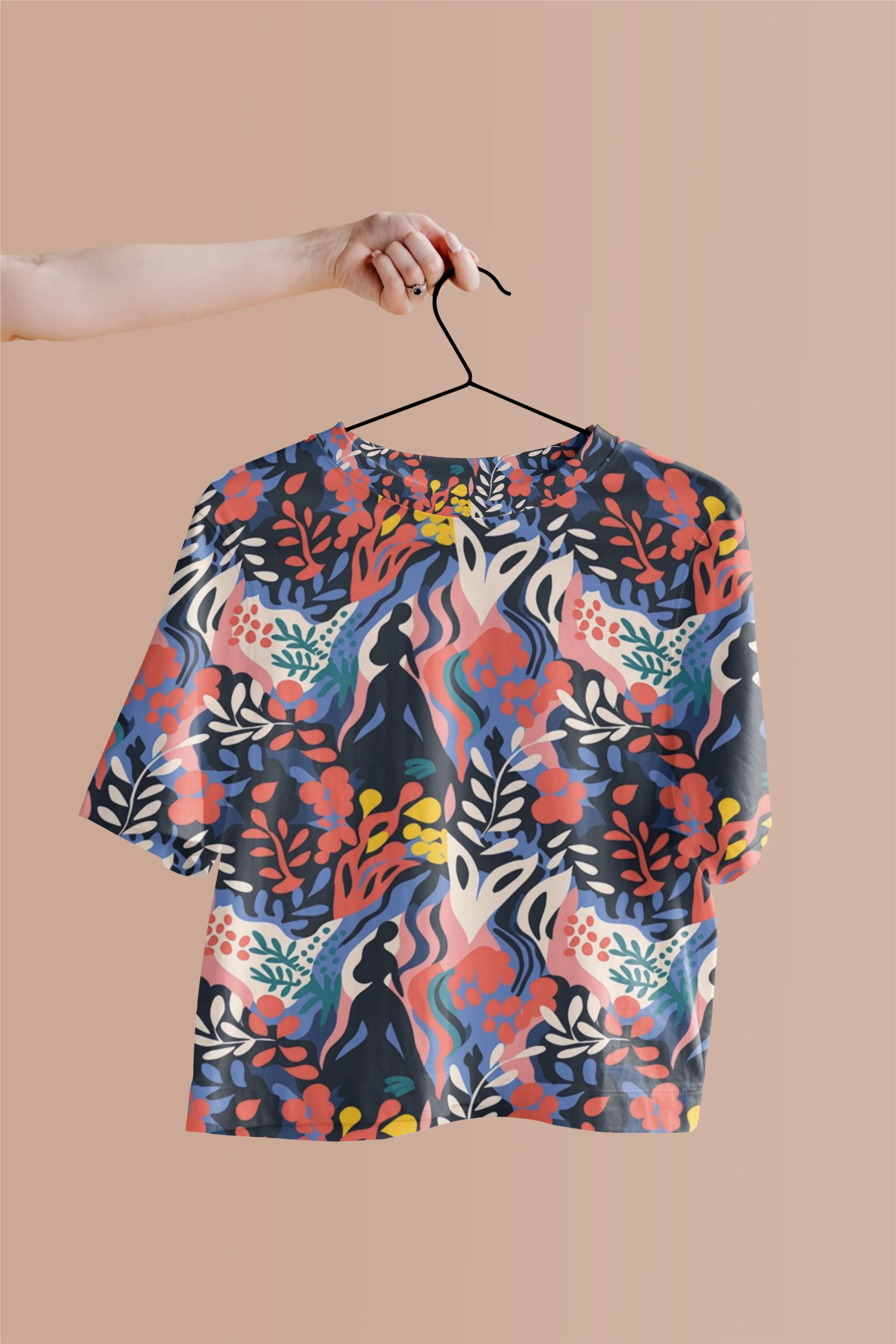 Zen in Bloom Floral Print Crop Top